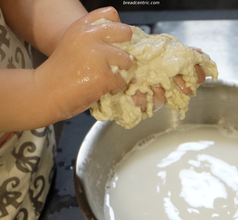 Washing out the starch
