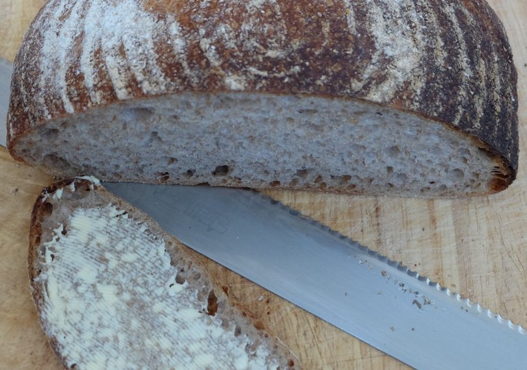Justin&rsquo;s sourdough - the crumb 2