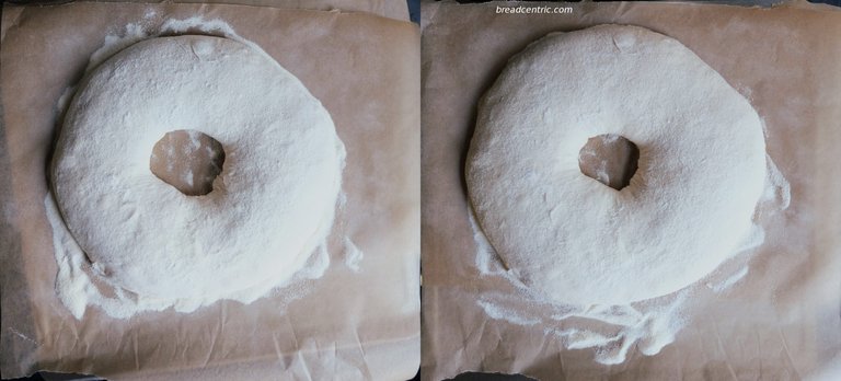 Before and after rising