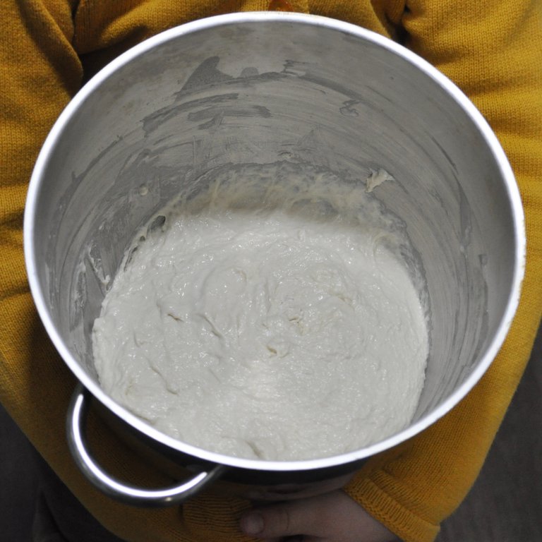 Ready dough for the toast sourdough