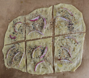 Armenian flatbread, ready to bake