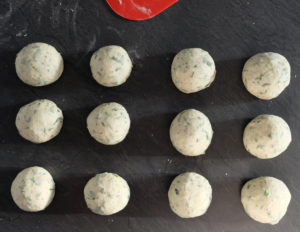 Jamie's flatbreads - rounded dough balls