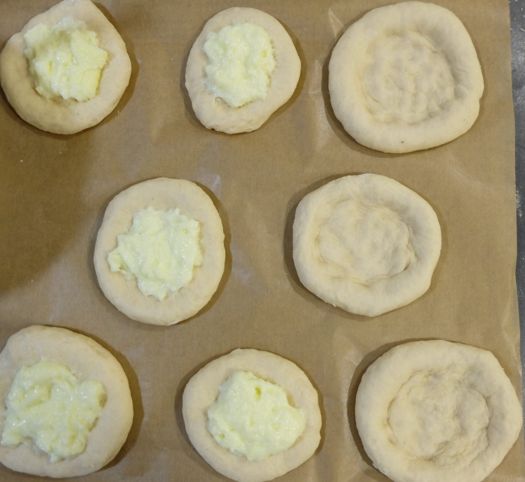 Making the round buns