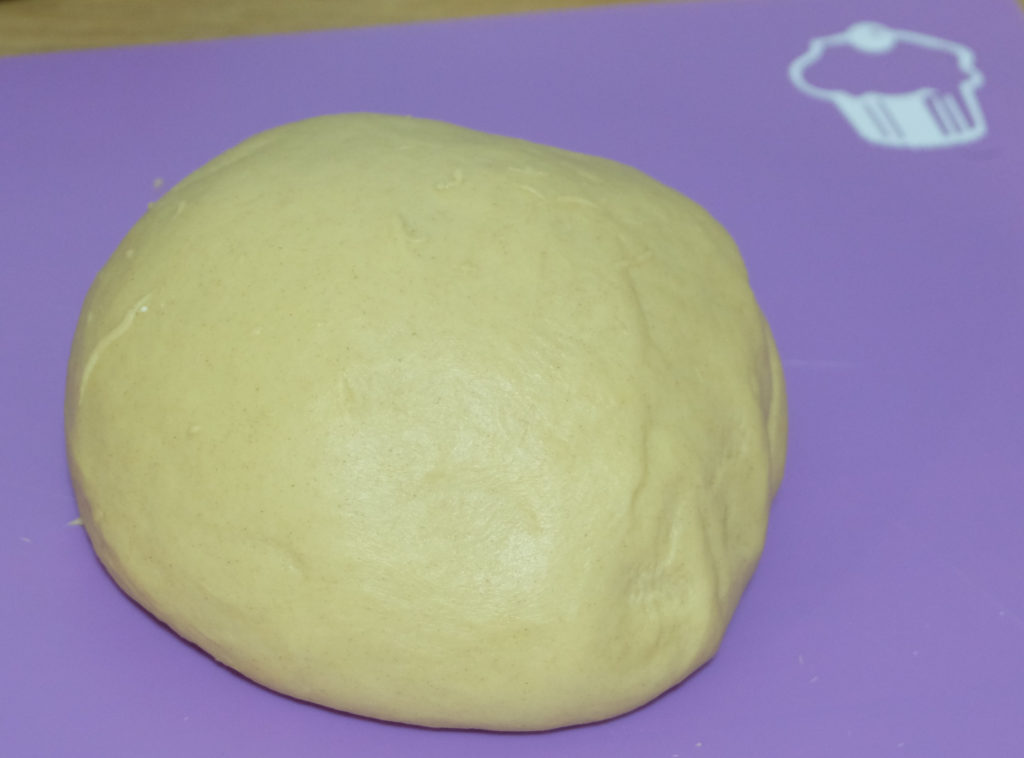 The dough should be nice, soft and stretchy