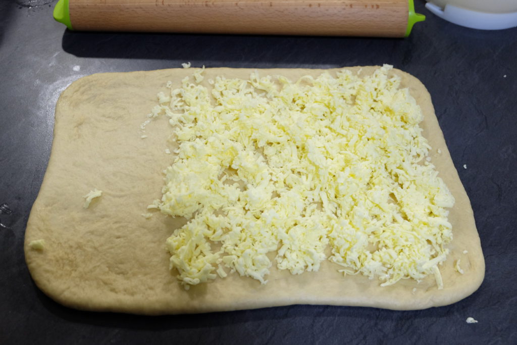 Here's butter on the dough