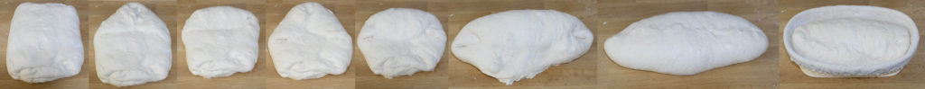 Shaping an oval loaf