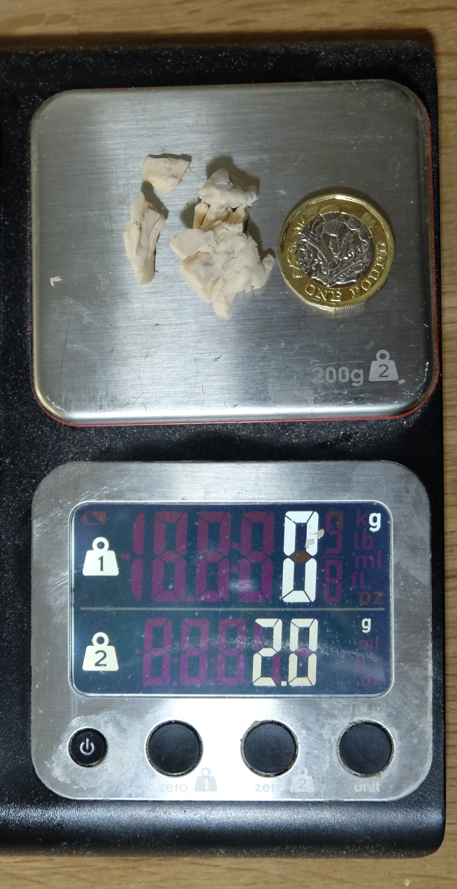 2 grams of yeast compared to a Pound coin Breadcentric